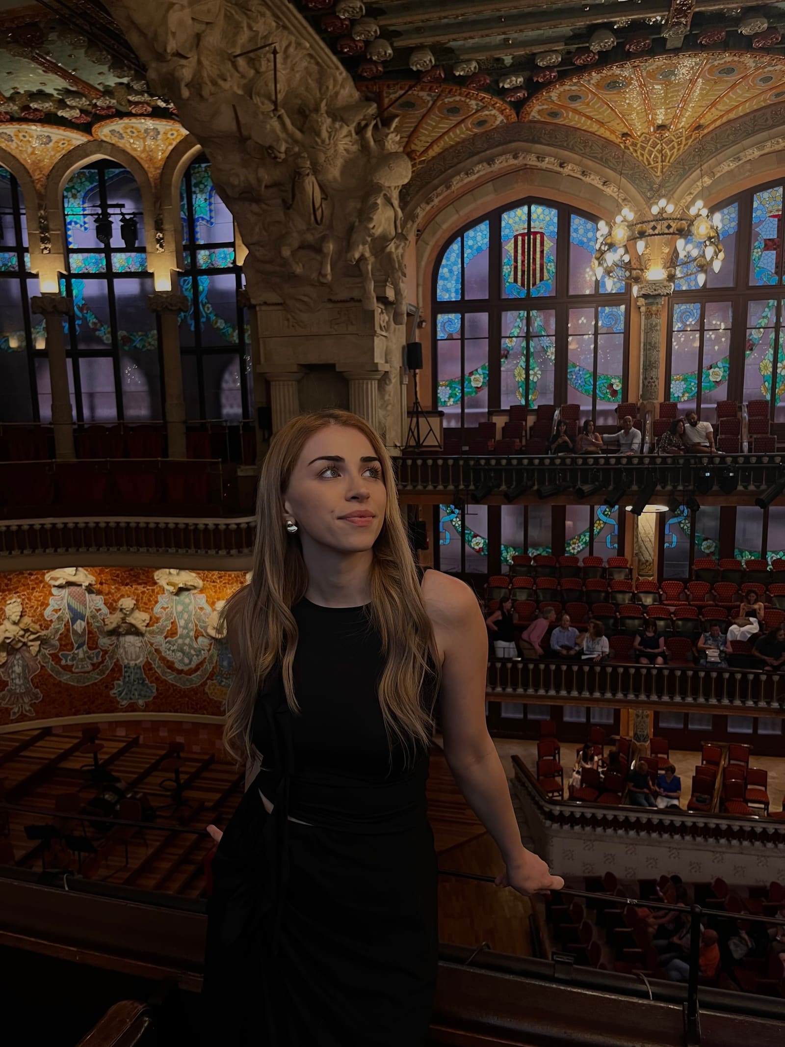 Elina, autora de Art of Reading, en el Palau de la Música Catalana de Barcelona.